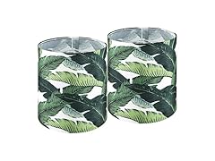 GO&SO 9.8" Tall Drum Printed Lamp Shade