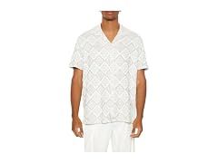 Forever 21  (M) Lace Diamond Button-Front Shirt
