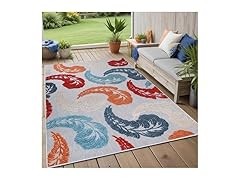 Superior Feather Indoor Outdoor Area Rug 5'6"x8'