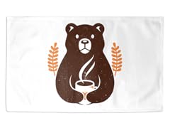 "Bear Coffee" 3' x 2' Rug