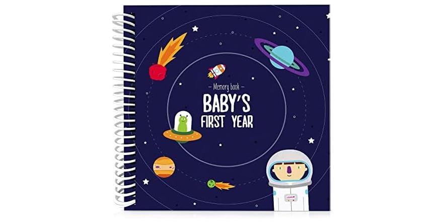 Astronaut First Year Baby Memory Book