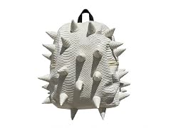 MadPax Spiked White Reptile Skin Backpack (Medium)