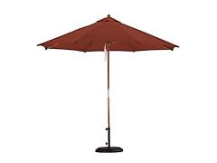 9-Foot Wooden Market Umbrella