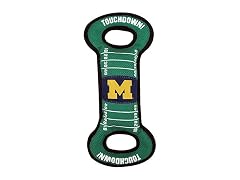 NCAA Football Field Dog Toy with Squeaker Michigan Wolverines