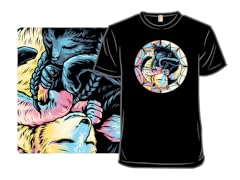 Black Cat and Colorful Wolf