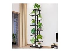 Takywep Metal Plant Stand 8 Tiers Tall Corner Flower Pot Holder Shelf 
