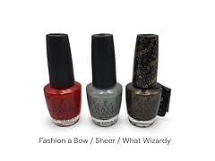 OPI Nail Lacquer 3-Pack Long-Lasting, High-Shine Shades, Fashion a Bow + More