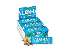 Aloha Organic Vanilla Almond Crunch Bar 12 Count