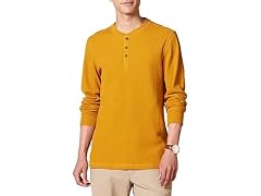 Amazon Essentials Men's Waffle Henley Shirt