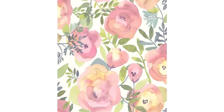 Peachy Keen Pink Peel & Stick Wallpaper