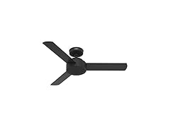 Hunter Fan 44" Casual Matte Black Indoor Ceiling Fan