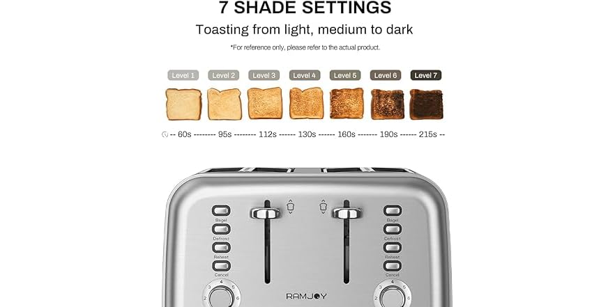 4 Slice Toaster with Dual Controls