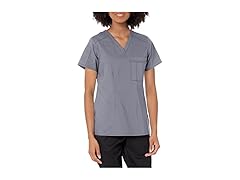 WonderWink Joy Scrub Top (M) Pewter