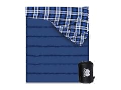 FJALLNOK Queen Size Flannel Sleeping Bag
