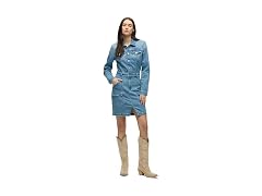 HUDSON Women (S) Cargo Long Denim Dress