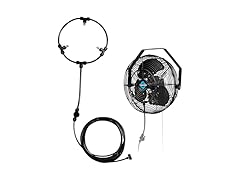 Tornado 7’’ Outdoor Misting Kit for Cooling, Portable Misters System