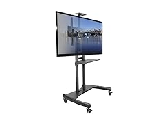 Kanto Mobile TV Stand w/Adjustable Shelf 50-80" TVs