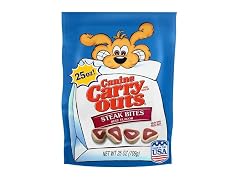 Canine Carry Outs Steak Bites Beef Flavor Dog Snacks, 25 oz