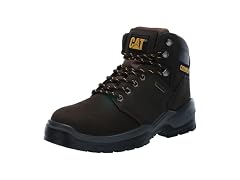 CAT Men's Striver Waterproof Steel Toe Industrial Boot, Brown 1, 7.5 Wide