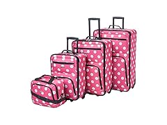 Rockland 4-Pc Polka Softside Luggage Set