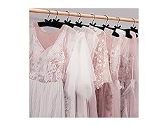 Sukkiri Homu 10-Pack Satin Padded Hangers Black