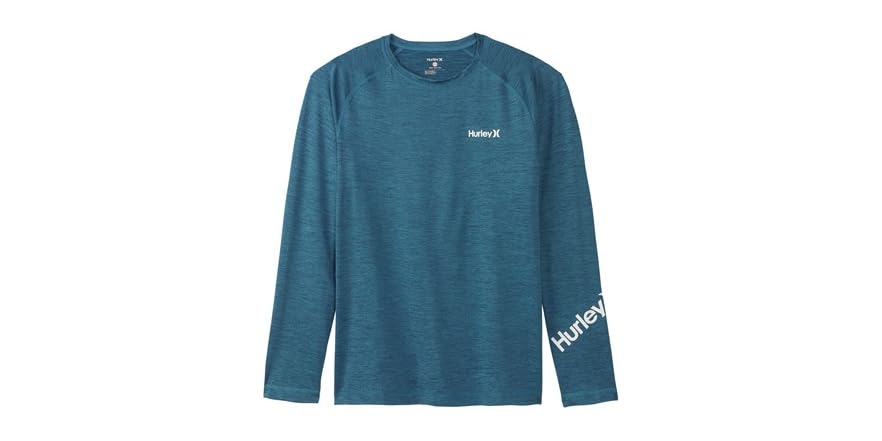 Rashguard Manches Longues Hurley OAO Quickdry – Protection UPF 50+ – Maillot Anti-UV Séchage Rapide Pour Surf & Soleil Homme