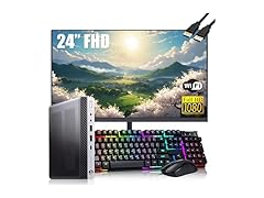 HP EliteDesk 800 G4 Mini PC w 24" Monitor