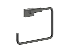 hansgrohe AddStoris S Modern Towel Ring, Black Chrome