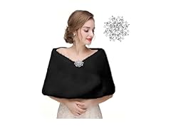 CanB Women's Winter Faux Rabbit Fur 