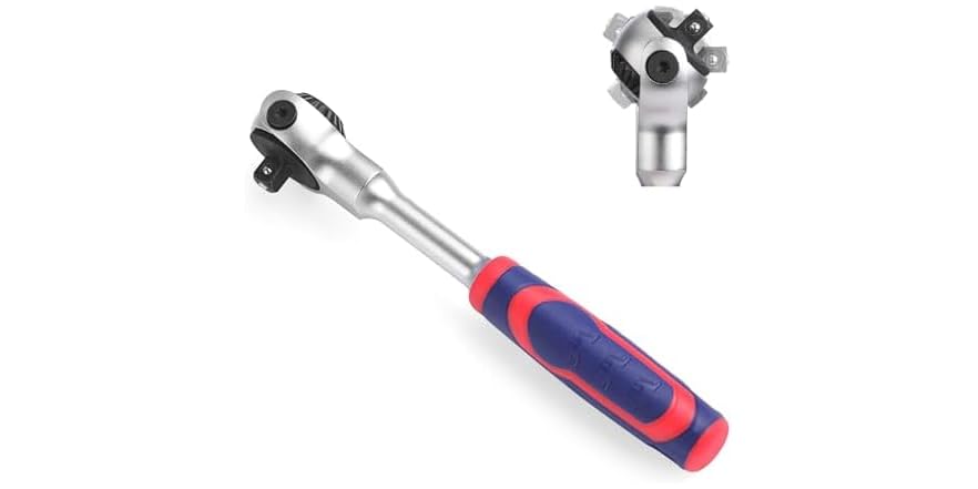 WORKPRO 1/4 Inch Drive Ratchet, 72-Tooth Swivel