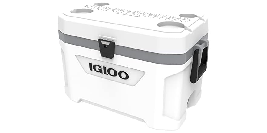 IGLOO Marine Ultra Cool Box, White/Grey, 51 Liter, 49350