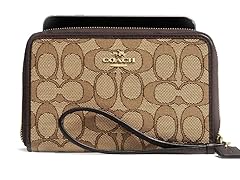 Coach Signature Zip Around Organizer