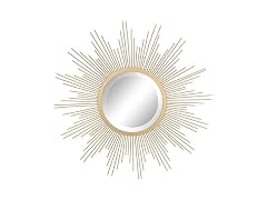 Stonebriar 23" Gold Starburst Mirror
