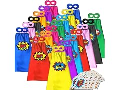 Kids Superhero Capes and Masks 20 Sets