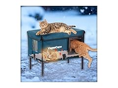 Heated Cat House for Outdoor in Winter