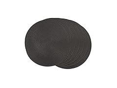 DII Woven Indoor/Outdoor Placemat Set, Round