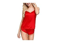 INK+IVY Pajama Set (M) Red