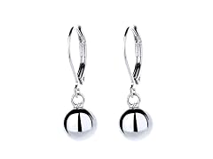 Sterling Silver Drop and Dangle Sphere