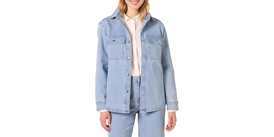 Amazon Essentials Women's Relaxed-Fit Shirt Jacket