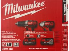 Milwaukee 2691-22 Compact Drill Driver Combo Kit