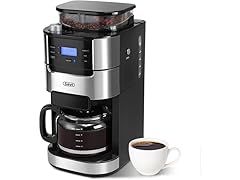 Gevi Coffee Maker with Built-in Grinder