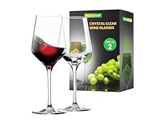 NutriChef 7 oz Crystal Wine Glasses