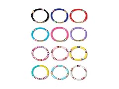 Cooluckday Heishi Surfer Bracelets