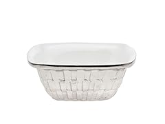 Small Bowl w/Weave Pattern & Nickel Band