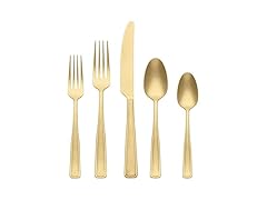 Oneida Reid Vintage Champagne 20Pc Flatware Set