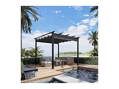 10' X 10' Outdoor Retractable Pergola