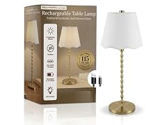 Diamond Stem Scalloped Shade Lamp