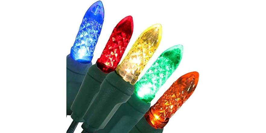 Sunnydaze Decor 21ft. Faceted LED String Lights Multi