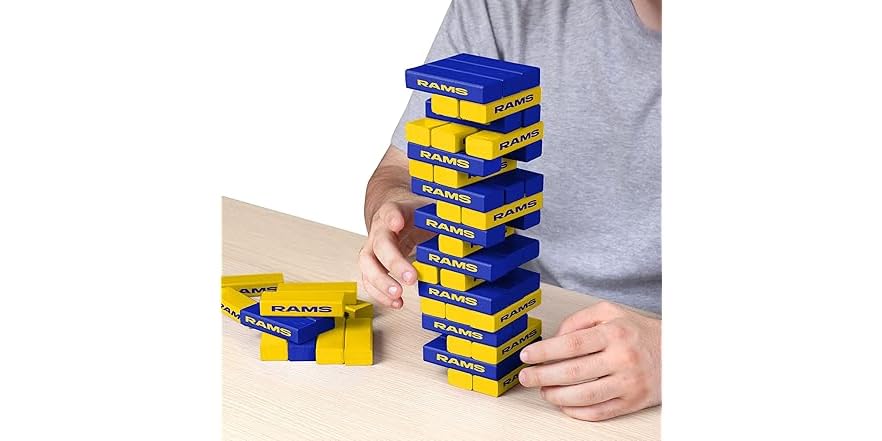 Foco Blocks FOCO NFL Logo Stackable Blocks Game