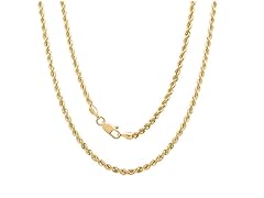 14Kt Gold Rope Chain Necklace